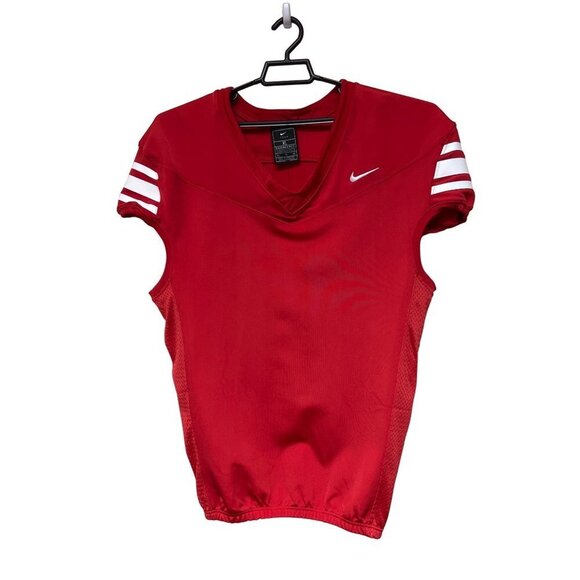 NEW! Nike Red Performance Mesh Jersey Vented Shirt Football Men's XL - Picture 1 of 8